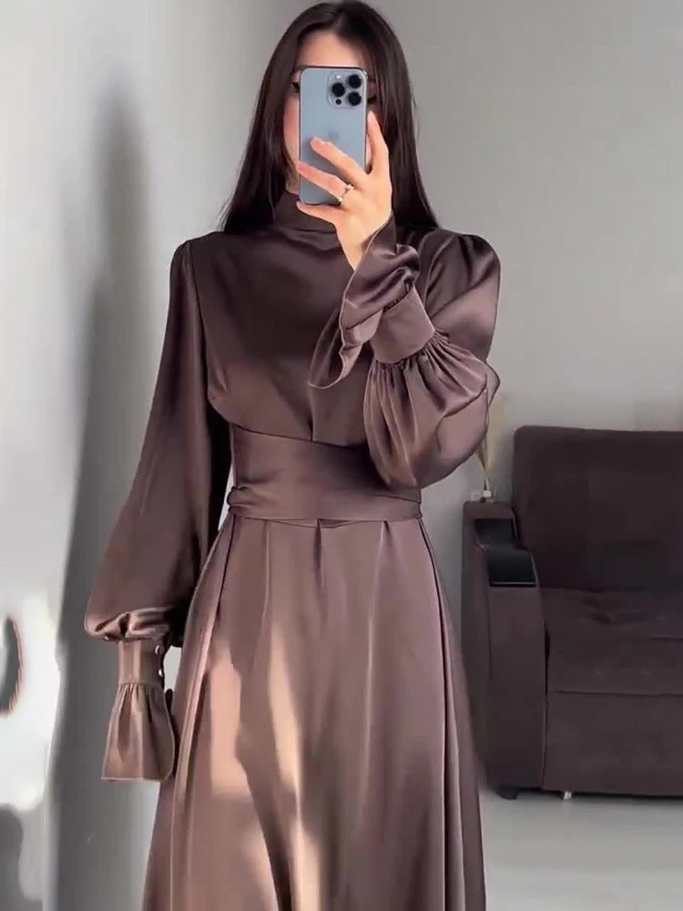 Vestido Maxi Feminino Elegante com Babados - Longo Patchwork Festa