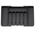 Organizador de gaveta de cozinha expansível, caixa de armazenamento de talheres retrátil ajustável com divisores para utensílios, organizador de gaveta, 1 peça