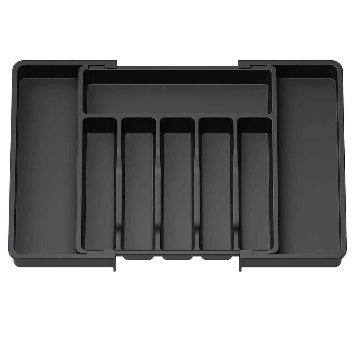 Organizador de gaveta de cozinha expansível, caixa de armazenamento de talheres retrátil ajustável com divisores para utensílios, organizador de gaveta, 1 peça