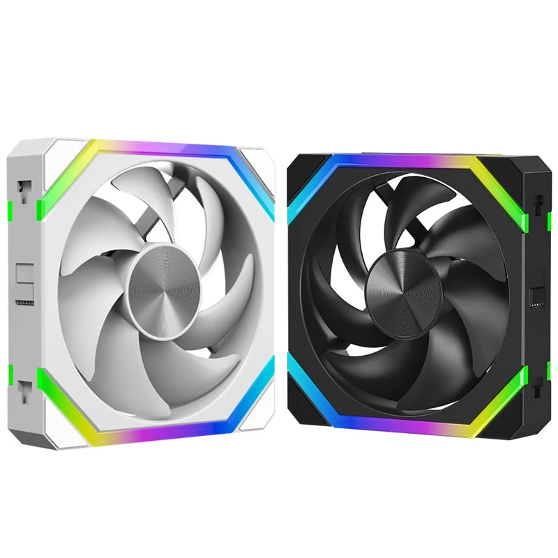Ventoinha de Resfriamento JUMPEAK CS120 ARGB 360mm 240mm Modular Empilhável PWM Silenciosa 120mm RGB para Caixa de PC Gamer Resfriador de Água