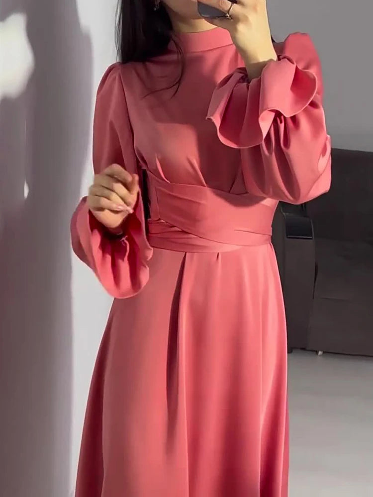 Vestido Maxi Feminino Elegante com Babados - Longo Patchwork Festa
