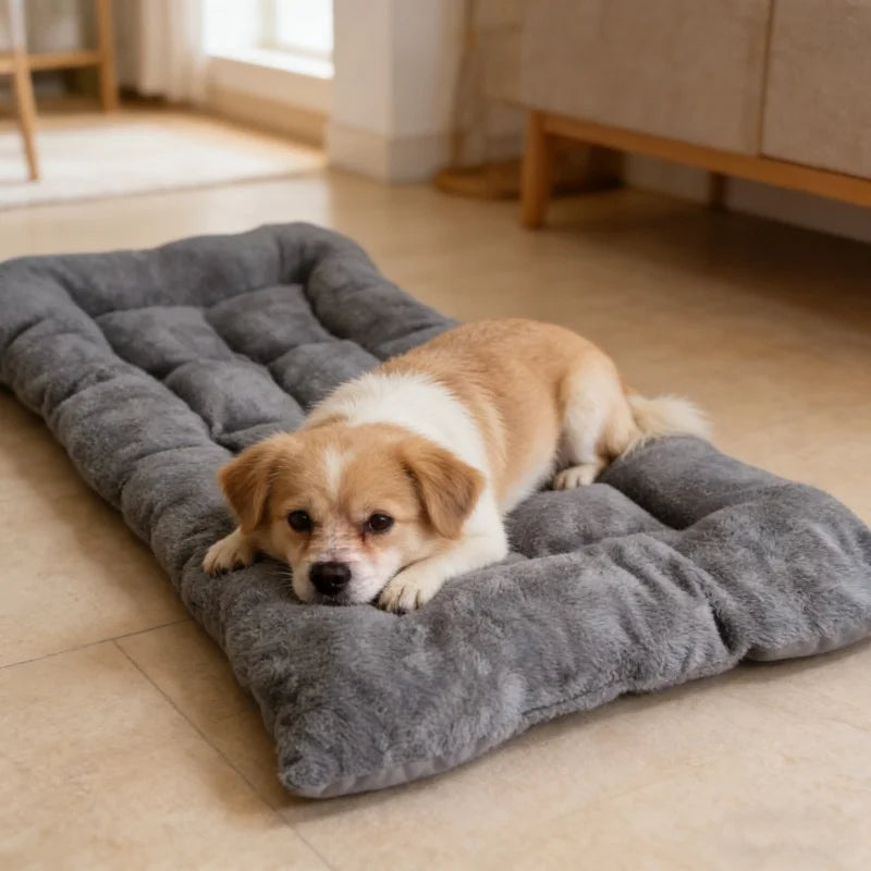 Cama Extra Grande Pelúcia para Cães - Sofá Espesso e Macio