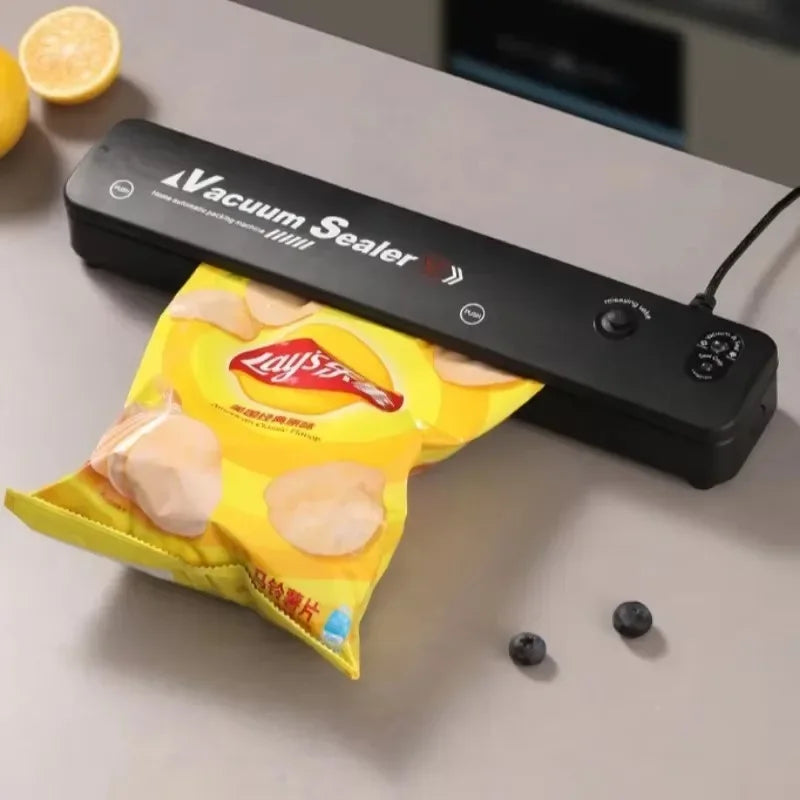 Gadgets de cozinha aferidor do vácuo alimentos casa máquina selagem armazenamento alimentos sacos plásticos aferidor portátil máquina preservação alimentos