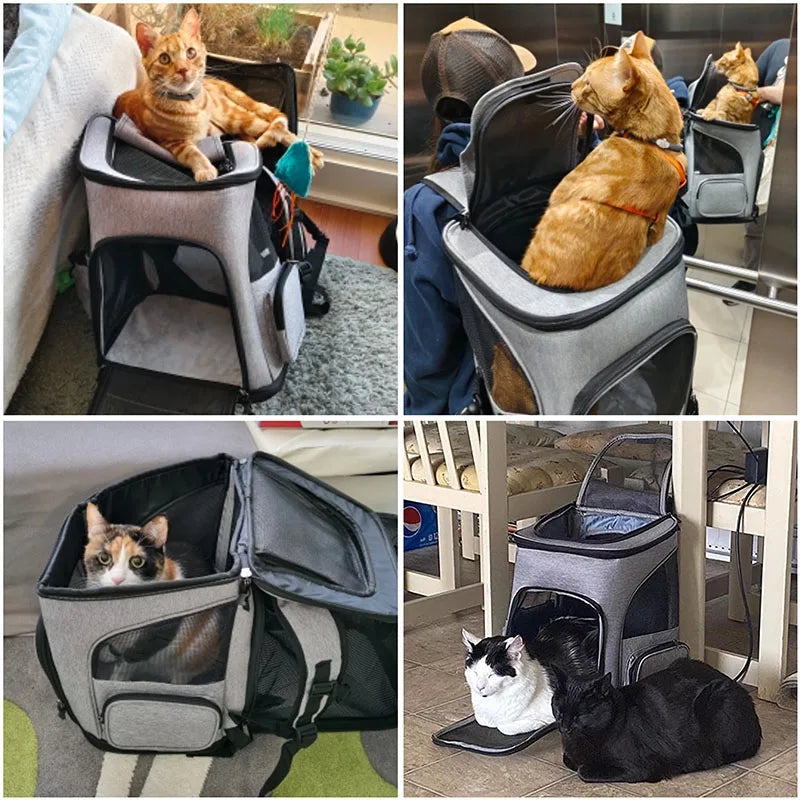 Mochila Bag Transportadora Pet - Dobrável e Respirável