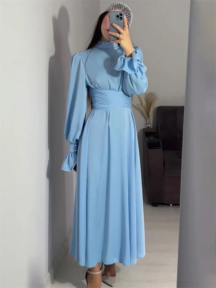 Vestido Maxi Feminino Elegante com Babados - Longo Patchwork Festa