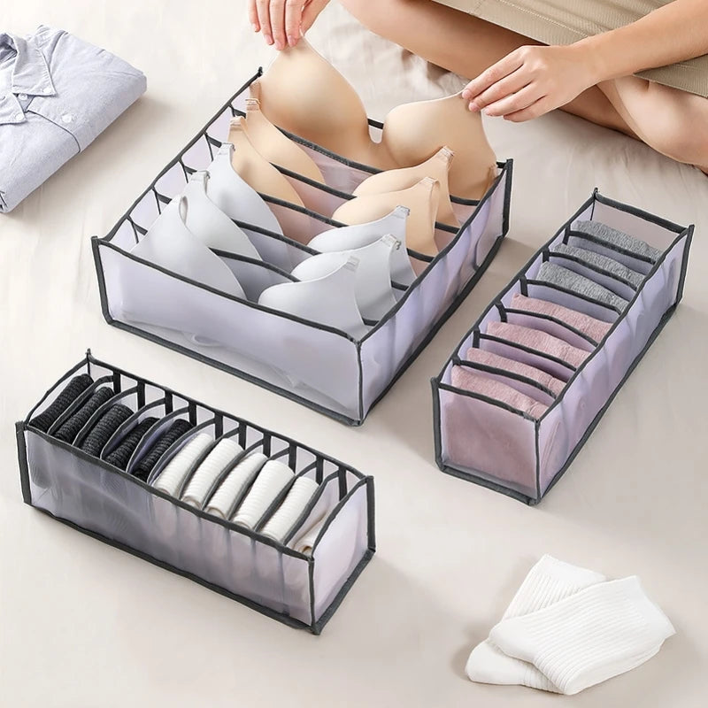 organizador de roupas íntimas armários de roupas  organizadores de armário de caixa  gaveta dobrável para organização doméstica e prateleira para armazenamento de sutiãs no quarto