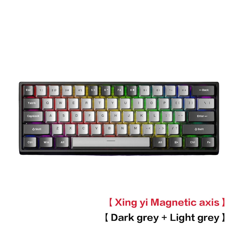 Teclado AULA WiN 60 Eixo Magnético RT Personalizado Mecânico Conexão com Fio para Jogos com Driver para Taxa de Resposta de 8K
