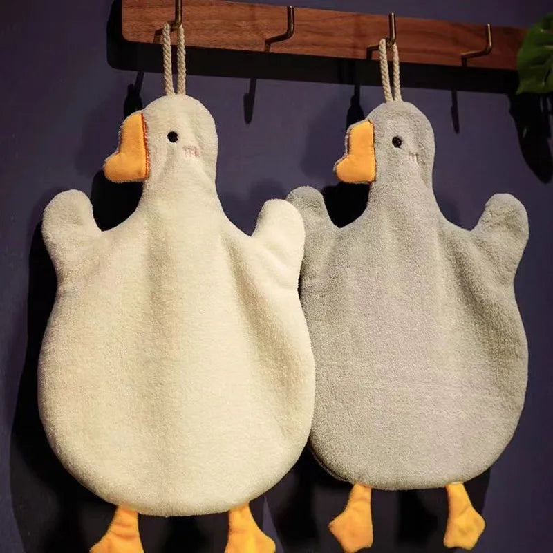 Pano de Prato Divertido Ganso - Toalha Absorvente Ultra-Seca para Cozinha