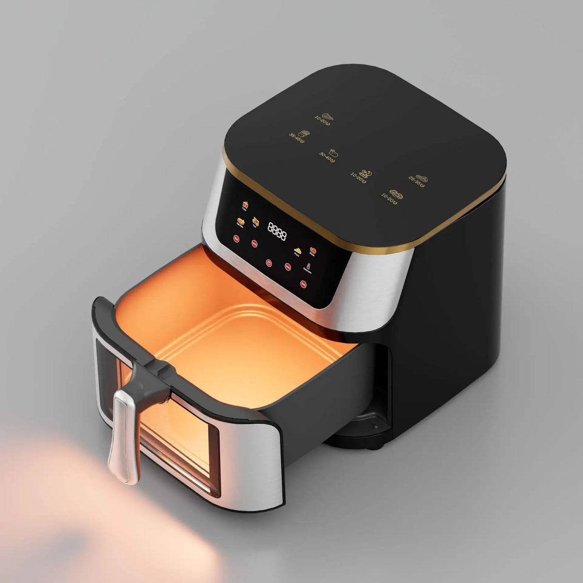 Fritadeira Air Fryer 10L Sem Óleo - Elétrica Multifuncional Doméstica