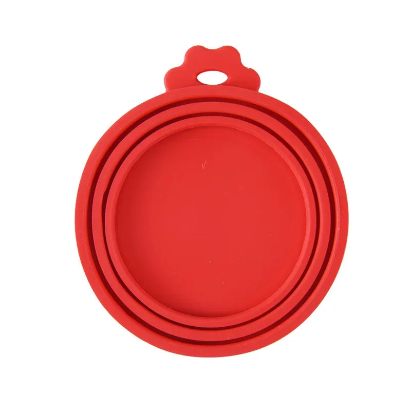 Tampa de Silicone Reutilizável para Latas de Ração - Vedação para Armazenamento de Alimentos para Cães e Gatos - Acessório Essencial para a Saúde Diária do Pet