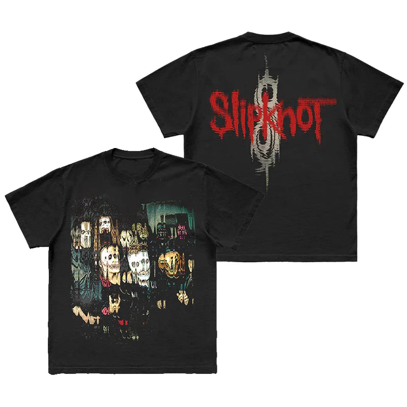 Camiseta Slipknot Gótica 100% Algodão - Estampada Streetwear Unissex