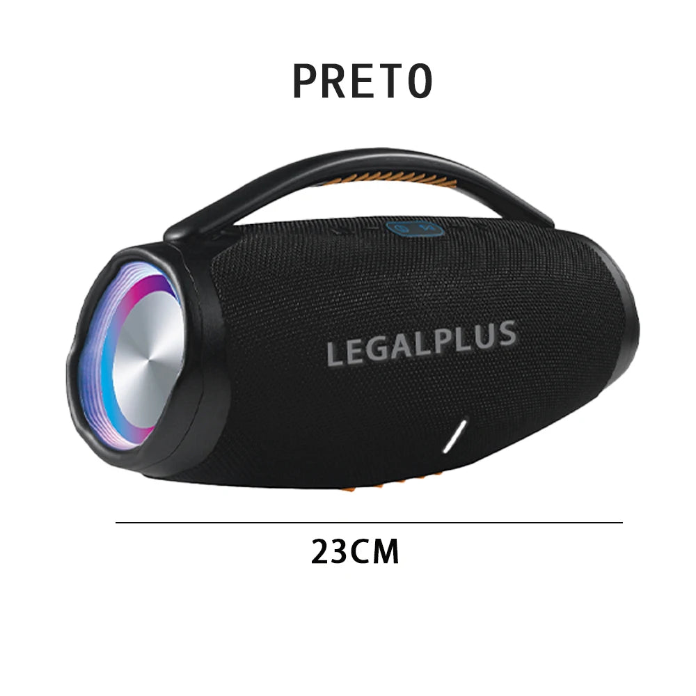 Caixa de Som Bluetooth 70W Portátil Estilo Boombox, Alto Falante Potente Resistente à Água para Festas