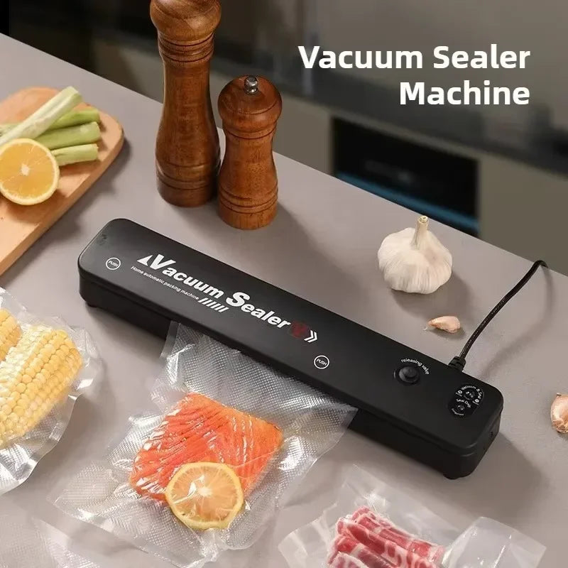 Gadgets de cozinha aferidor do vácuo alimentos casa máquina selagem armazenamento alimentos sacos plásticos aferidor portátil máquina preservação alimentos