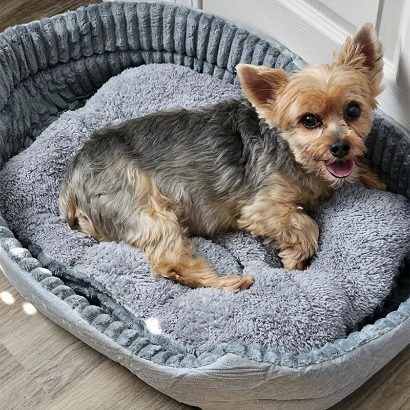 Cama Pet Universal Reversível - Almofada Macia Dupla Face 3D