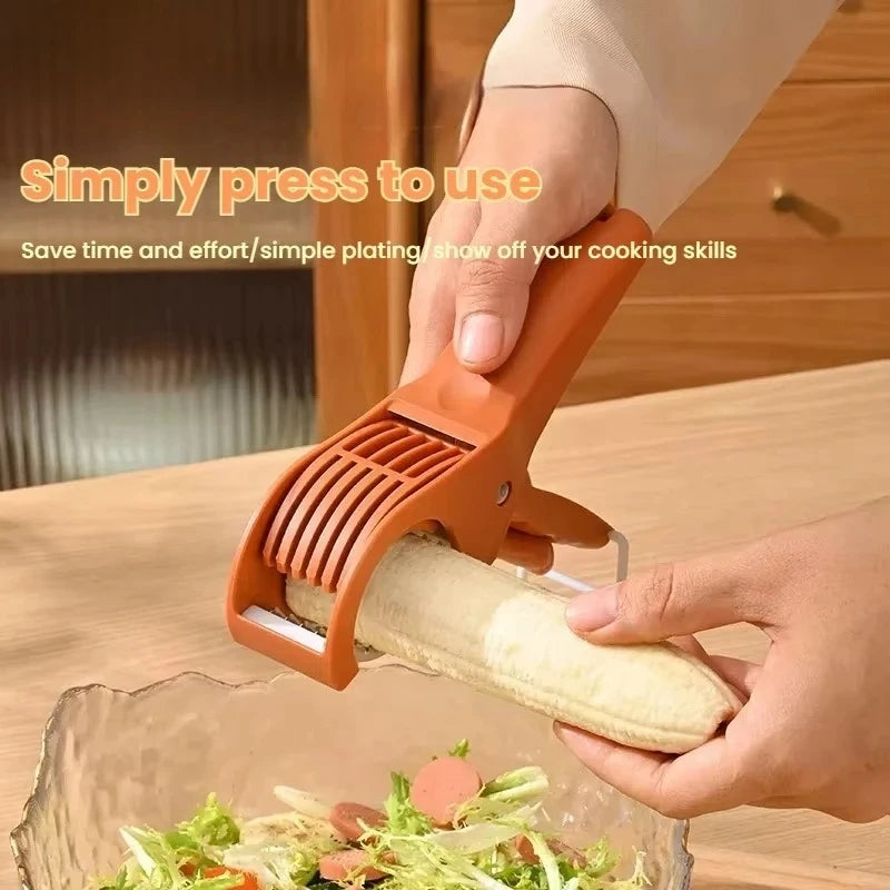 HooFun Ferramentas de cozinha de aço inoxidável, fatiador de vegetais e frutas, multifuncional, fatiador de salada, acessórios de cozinha