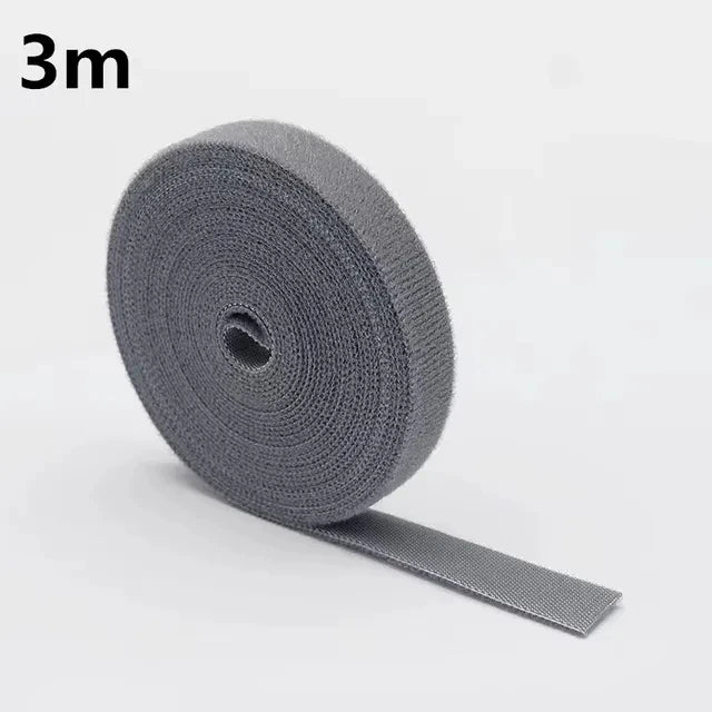 Cabo Organizador Enrolador De Fita, Gerenciamento De Fios, Fone De Ouvido, Cabo Do Mouse, Gravatas Protetor para iPhone, Xiaomi, Samsung, 1 m, 5m