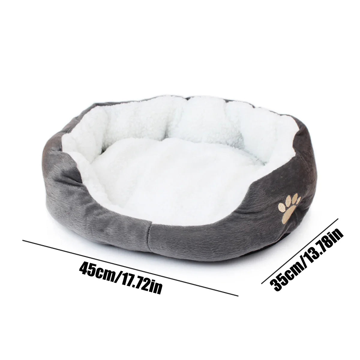 Cama para Cachorro Cama para Gato Camas para Animais de Estimação com Cama de Caverna para Cachorro de Algodão PP Espesso e Sofá Adequado para Pequenos Filhotes de Cachorro e Gato