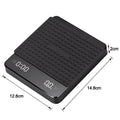 1 conjunto de balança de café eletrônica com almofada de silicone balança de café digital com temporizador display led carregamento usb uso em café em casa bom presente