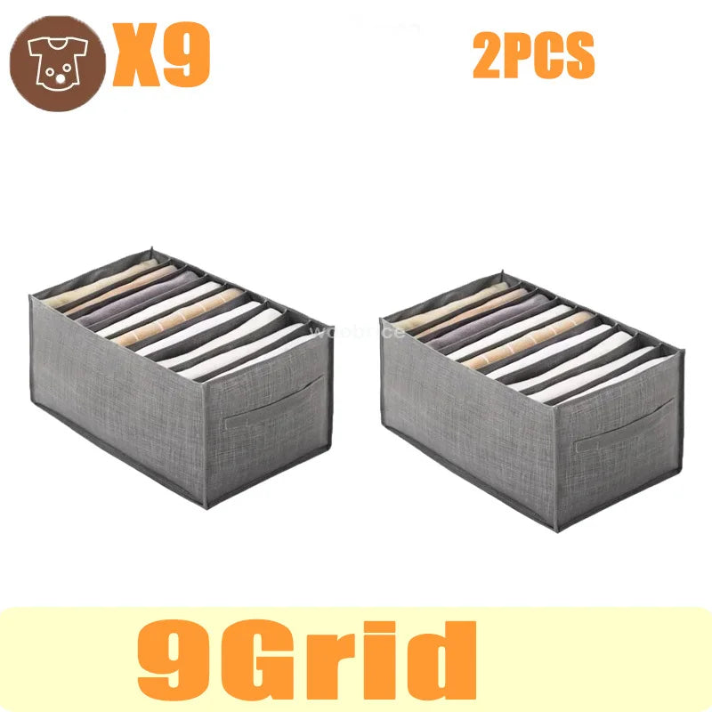 Organizador para Gavetas Organizador de Roupas Calças  Caixa de Armazenamento para Calças, Organizador de Gaveta para Calças Jeans, Meias, Roupa Íntima  Armazenamento de Guarda-Roupa para Camisetas