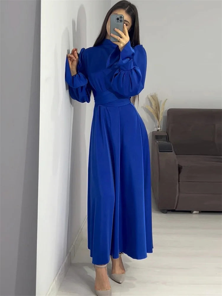 Vestido Maxi Feminino Elegante com Babados - Longo Patchwork Festa