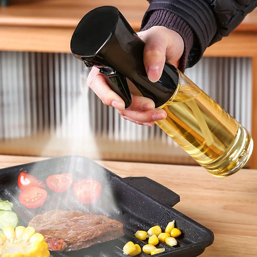 1pc 200ml/300ml garrafa de spray de óleo cozinha cozinhar dispensador de azeite de azeitona acampamento churrasco cozimento vinagre molho soja pulverizador recipientes