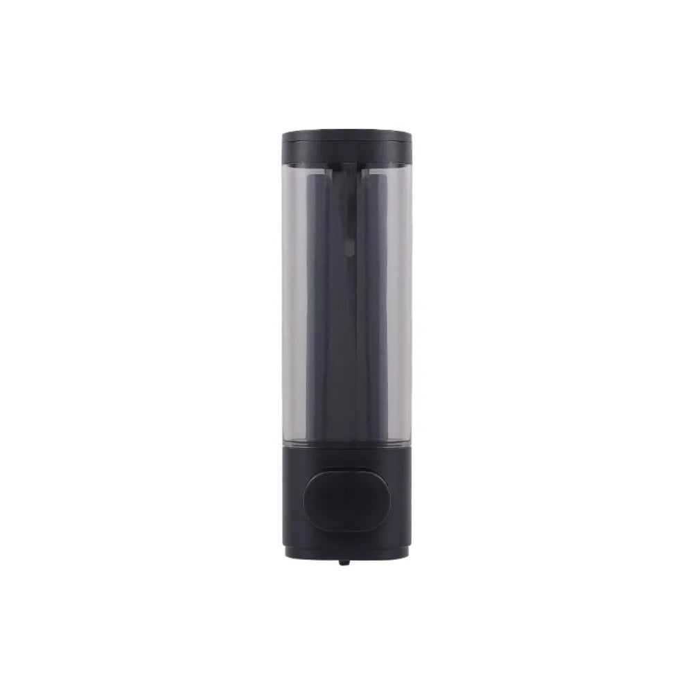 Dispensador Manual de Sabão em Plástico ABS Durável, Branco e Preto, Montado na Parede, Dispensador de Shampoo e Gel, Recipiente de Sabão Líquido para Hotel