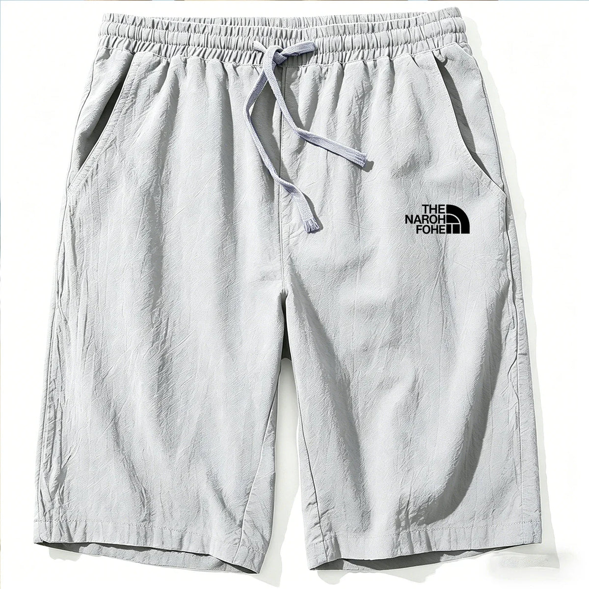 Shorts Masculino Algodão e Linho - Leve Respirável Estilo Praia