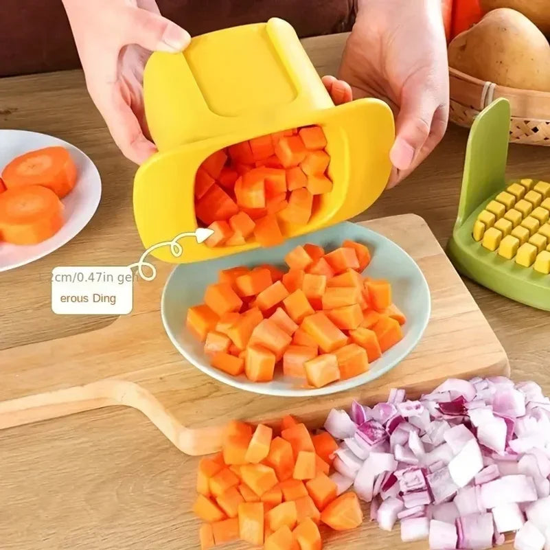 Cortador Multifuncional de Pepino e Batata, Fatiador Manual de Cebola, Utensílio de Cozinha, Picador de Vegetais, Cortador de Batata Frita