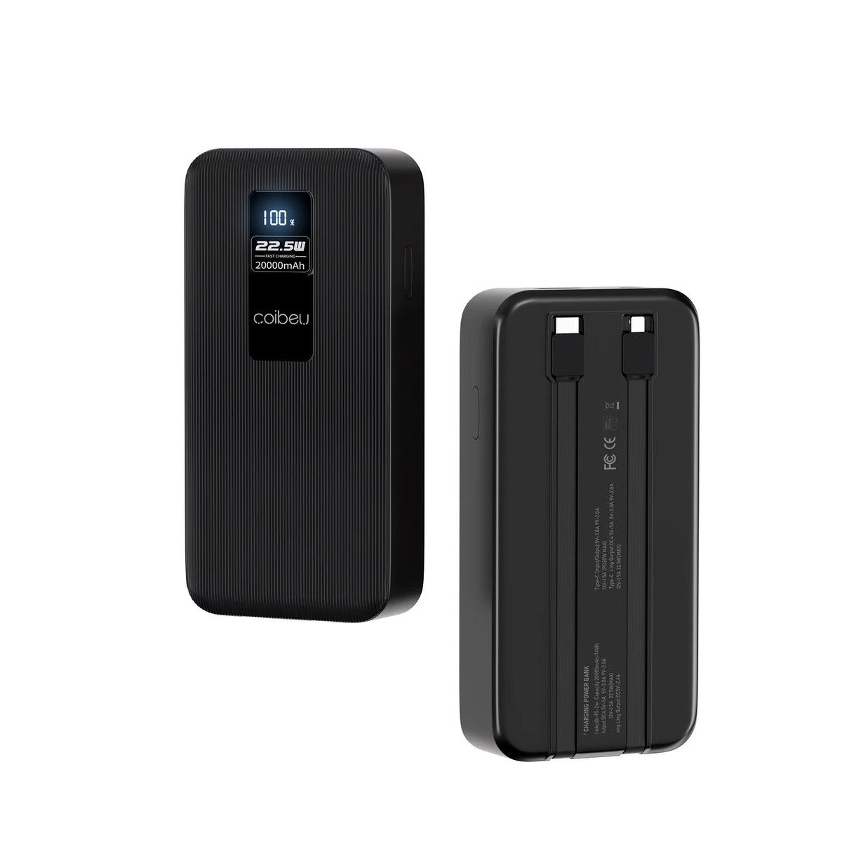 Powerbank Portátil 10000mAh 23W - Bateria Recarregável Carregamento Rápido