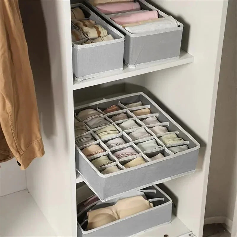 Colméia Organizador Dobrável 24 Compartimentos para Roupas Íntimas Meias Cuecas Calcinhas Lingerie Armários Gavetas