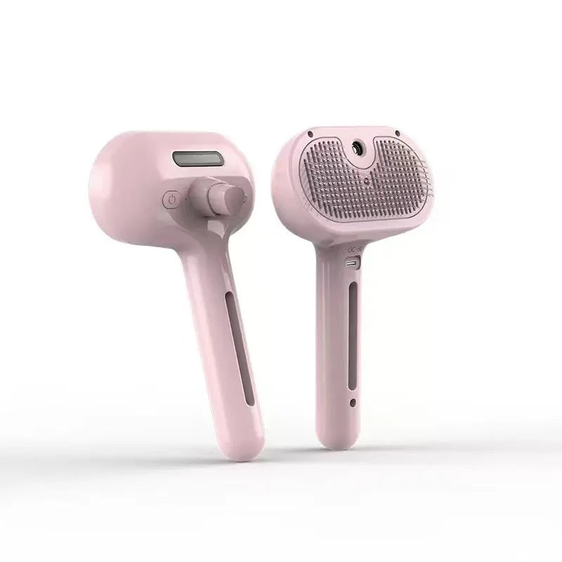 Escova de Vapor Pet 3 em 1 - Removedora de Pelos com Spray