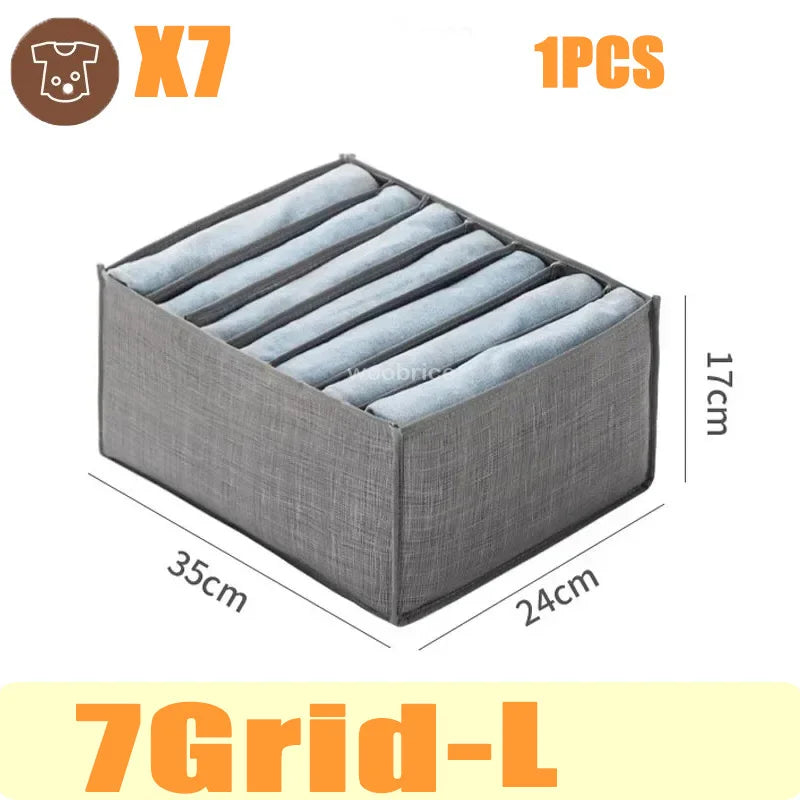 Organizador para Gavetas Organizador de Roupas Calças  Caixa de Armazenamento para Calças, Organizador de Gaveta para Calças Jeans, Meias, Roupa Íntima  Armazenamento de Guarda-Roupa para Camisetas