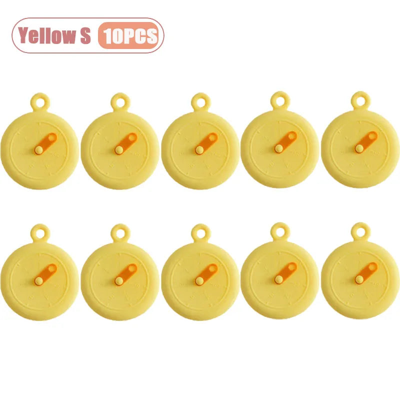 Conjunto de Tampas para Alimentos, Tampas Redondas Resistentes ao Calor, Tampas Universais para Sobras de Refrigerador, Tampas Reutilizáveis para Cozinha