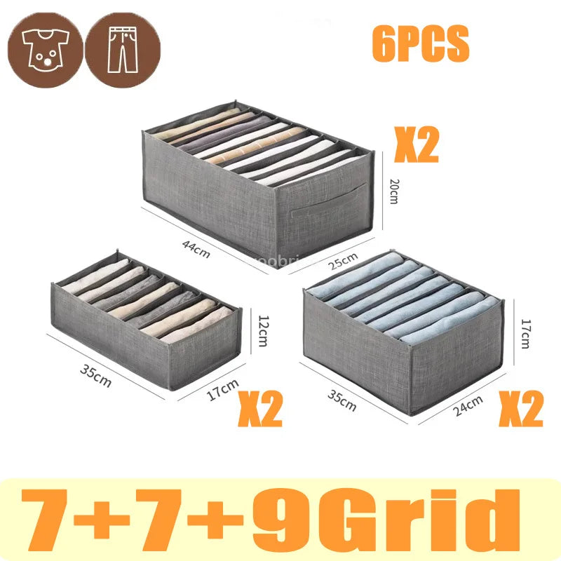 Organizador para Gavetas Organizador de Roupas Calças  Caixa de Armazenamento para Calças, Organizador de Gaveta para Calças Jeans, Meias, Roupa Íntima  Armazenamento de Guarda-Roupa para Camisetas