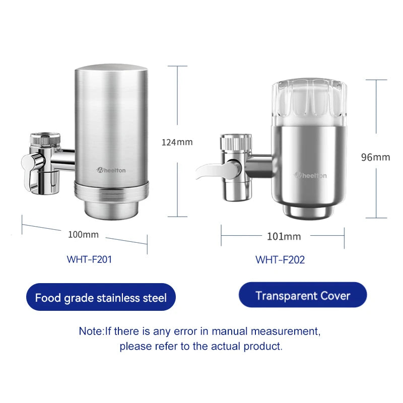 Filtro de Água para Torneira Wheelton Aço Inox - Purificador Doméstico