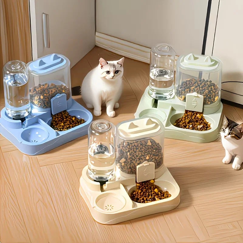 Comedouro Pet 2 em 1 - Bebedouro Portátil para Cães e Gatos