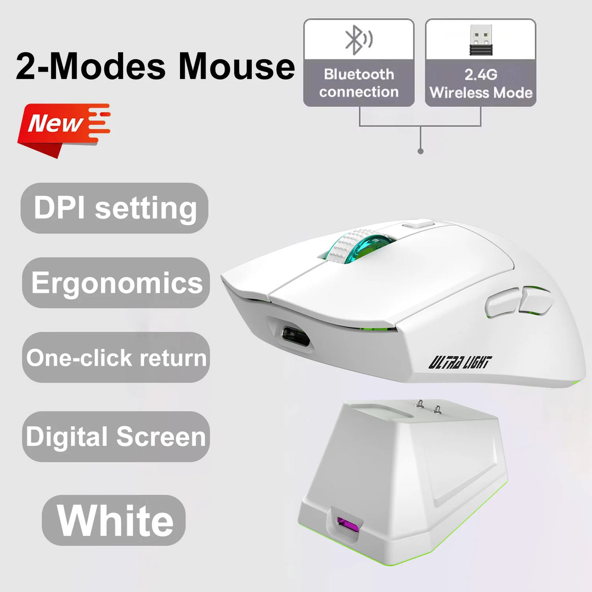 2026 NOVO X11 Bluetooth Sem Fio  Mouse 3 Modos Tela Sensível ao Toque Base Magnética de Carregamento Ultra-Leve Mouse Gamer Macro Base Magnética