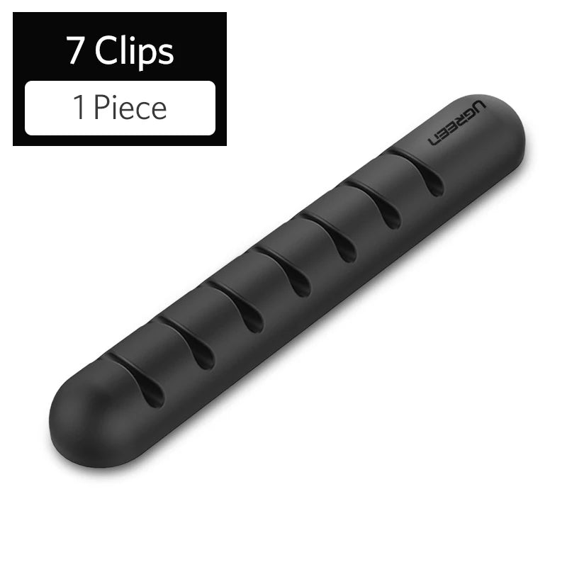 Ugreen-organizador de cabos de silicone, prendedor, usb, flexível, gerenciamento de fios, para mouse, fone de ouvido, fone de ouvido