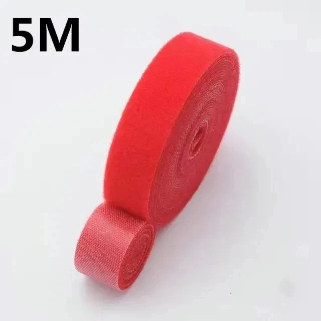 Cabo Organizador Enrolador De Fita, Gerenciamento De Fios, Fone De Ouvido, Cabo Do Mouse, Gravatas Protetor para iPhone, Xiaomi, Samsung, 1 m, 5m
