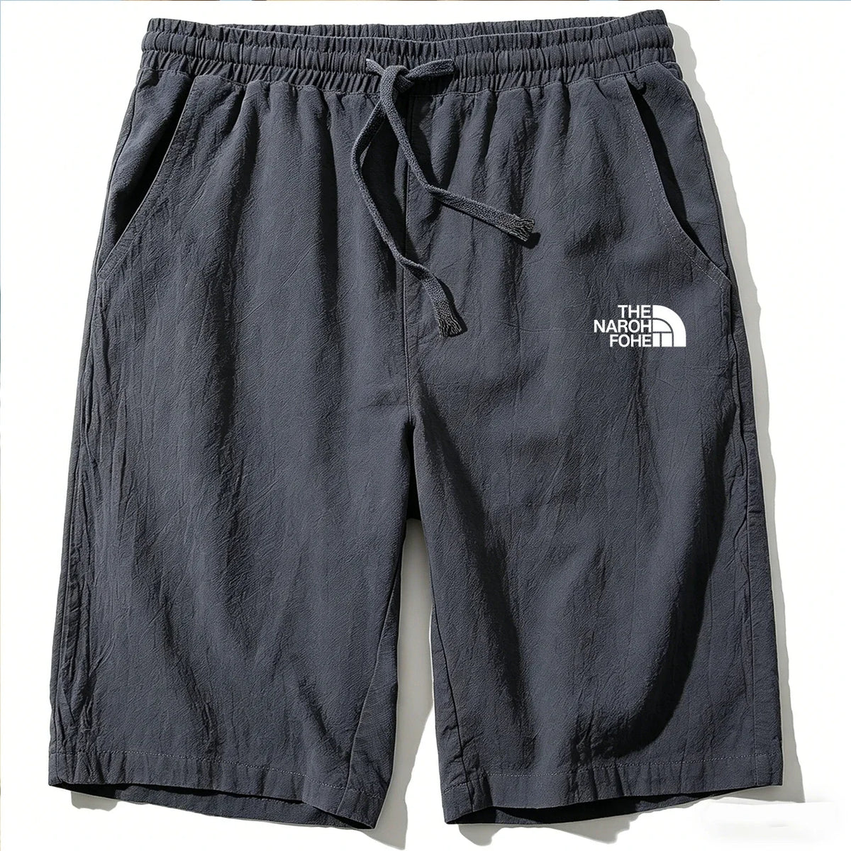 Shorts Masculino Algodão e Linho - Leve Respirável Estilo Praia