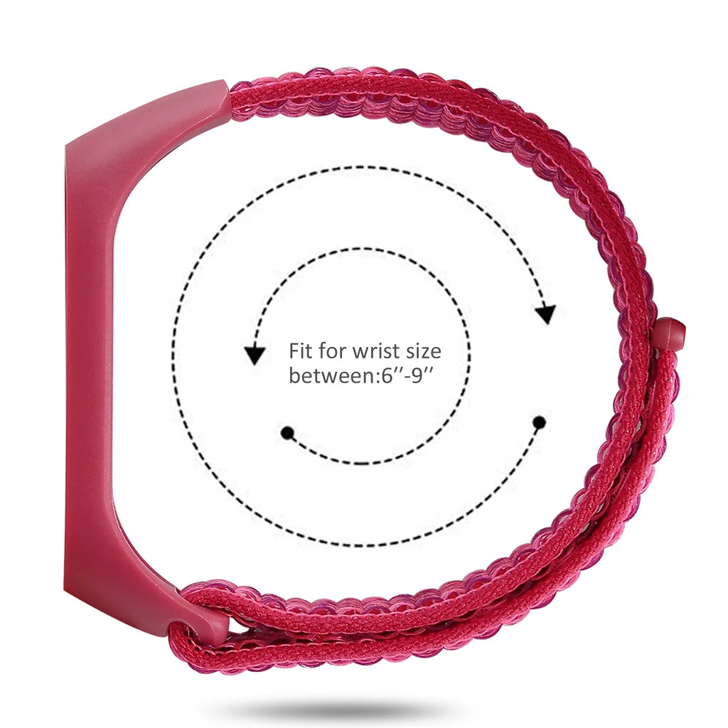Pulseira Esportiva Nylon Xiaomi Mi Band 8/9/10 NFC - Acessório Smartband