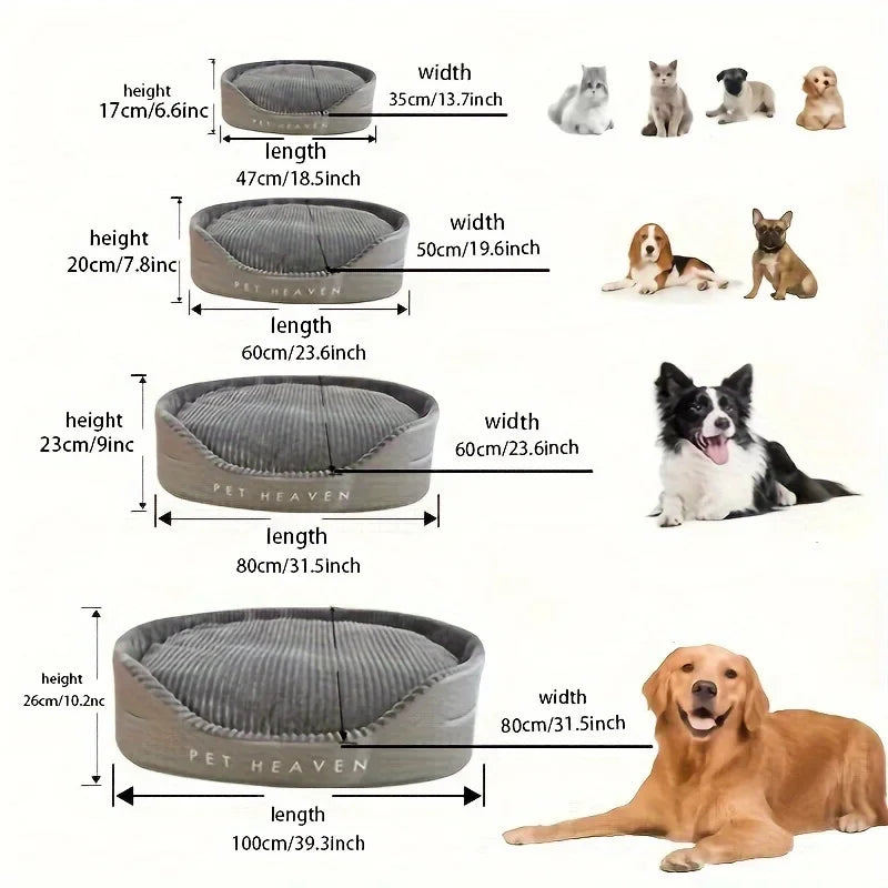 Cama Pet Universal Reversível - Almofada Macia Dupla Face 3D