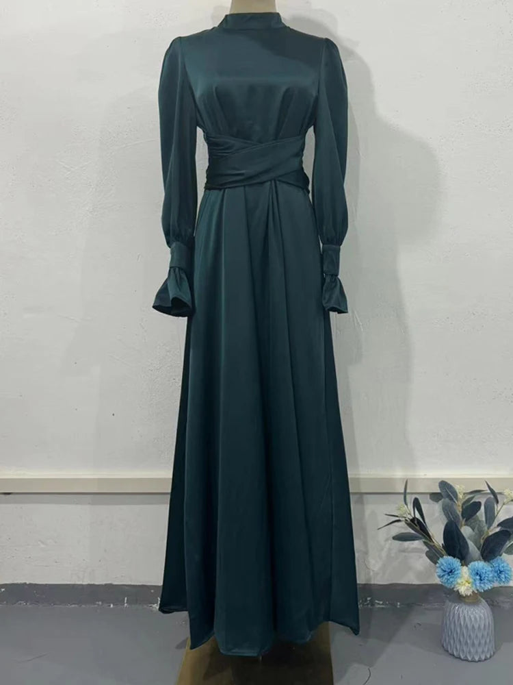 Vestido Maxi Feminino Elegante com Babados - Longo Patchwork Festa
