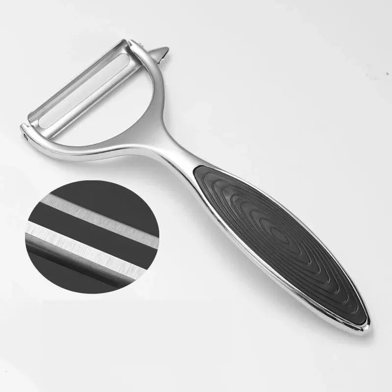Descascador de Legumes em Aço Inox Multifuncional - Ralador de Cenoura