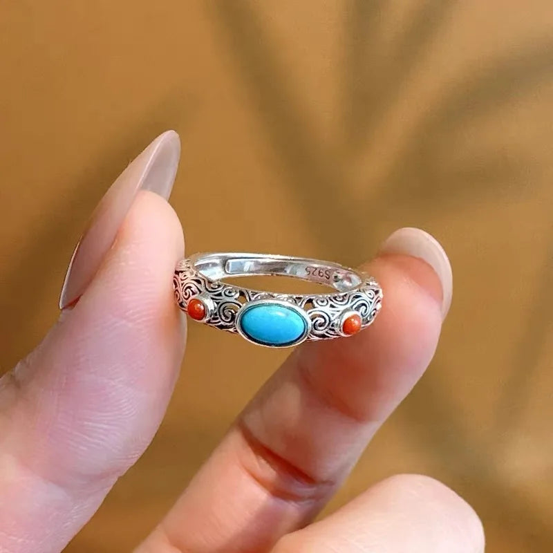 Anel Prata 925 Vintage Feminino - Zircônia Brilhante Noivado