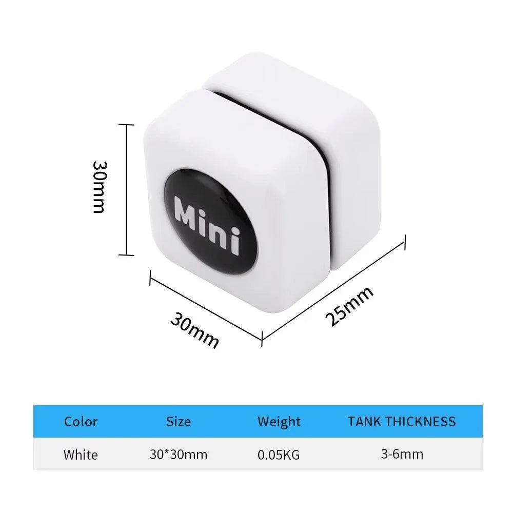 Mini escova magnética quadrada para aquário, limpador de vidro resistente a arranhões, escova magnética para aquário pequeno, tanque de peixes