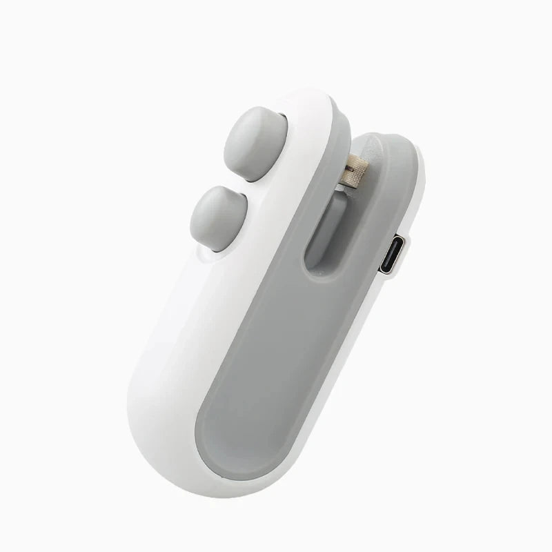 Mini máquina de selagem usb recarregável, selador de calor, saco de armazenamento, pacote de plástico, selador de alimentos, clipe, portátil, selador de calor de alimentos