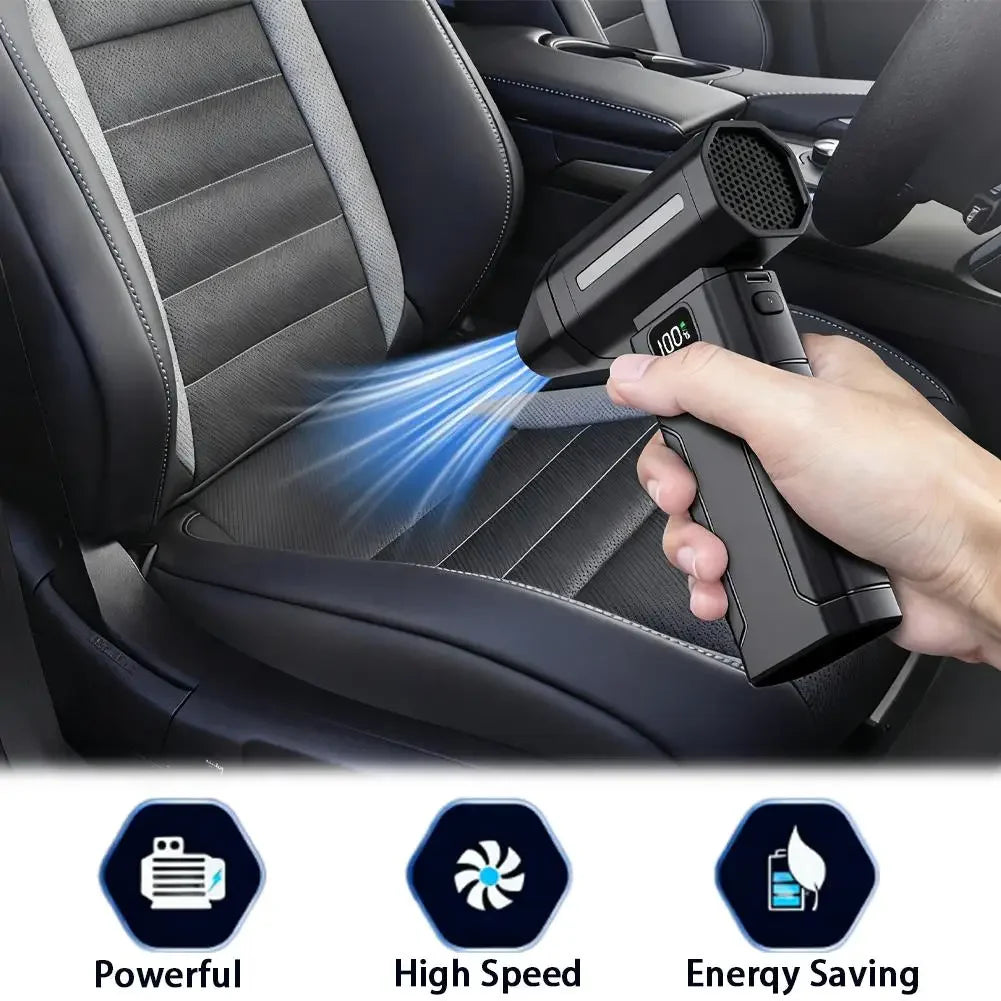 X8 sem escova turbo jet ventilador 150000rpm poderoso ventilador de ar elétrico aspirador pó portátil ventilador violento