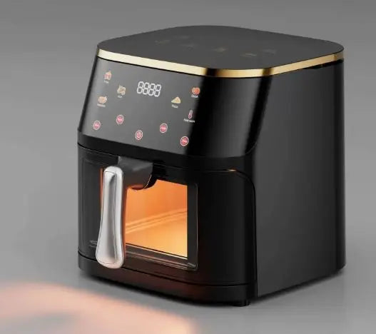 Fritadeira Air Fryer 10L Sem Óleo - Elétrica Multifuncional Doméstica