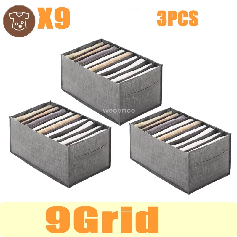 Organizador para Gavetas Organizador de Roupas Calças  Caixa de Armazenamento para Calças, Organizador de Gaveta para Calças Jeans, Meias, Roupa Íntima  Armazenamento de Guarda-Roupa para Camisetas